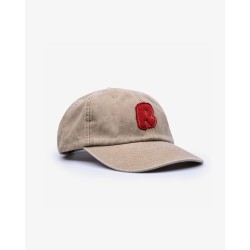 COZY UNIVERSITY BEIGE RED CAP 