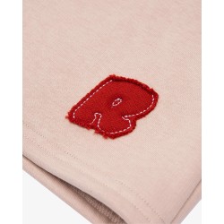 COZY UNIVERSITY BEIGE RED SHORTS 