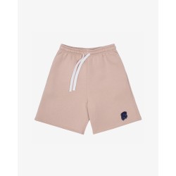 COZY UNIVERSITY BEIGE NAVY SHORTS 