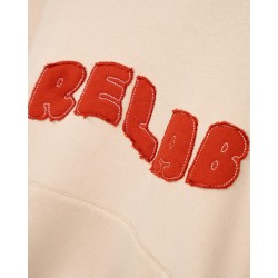 COZY UNIVERSITY BEIGE RED HOODIE 