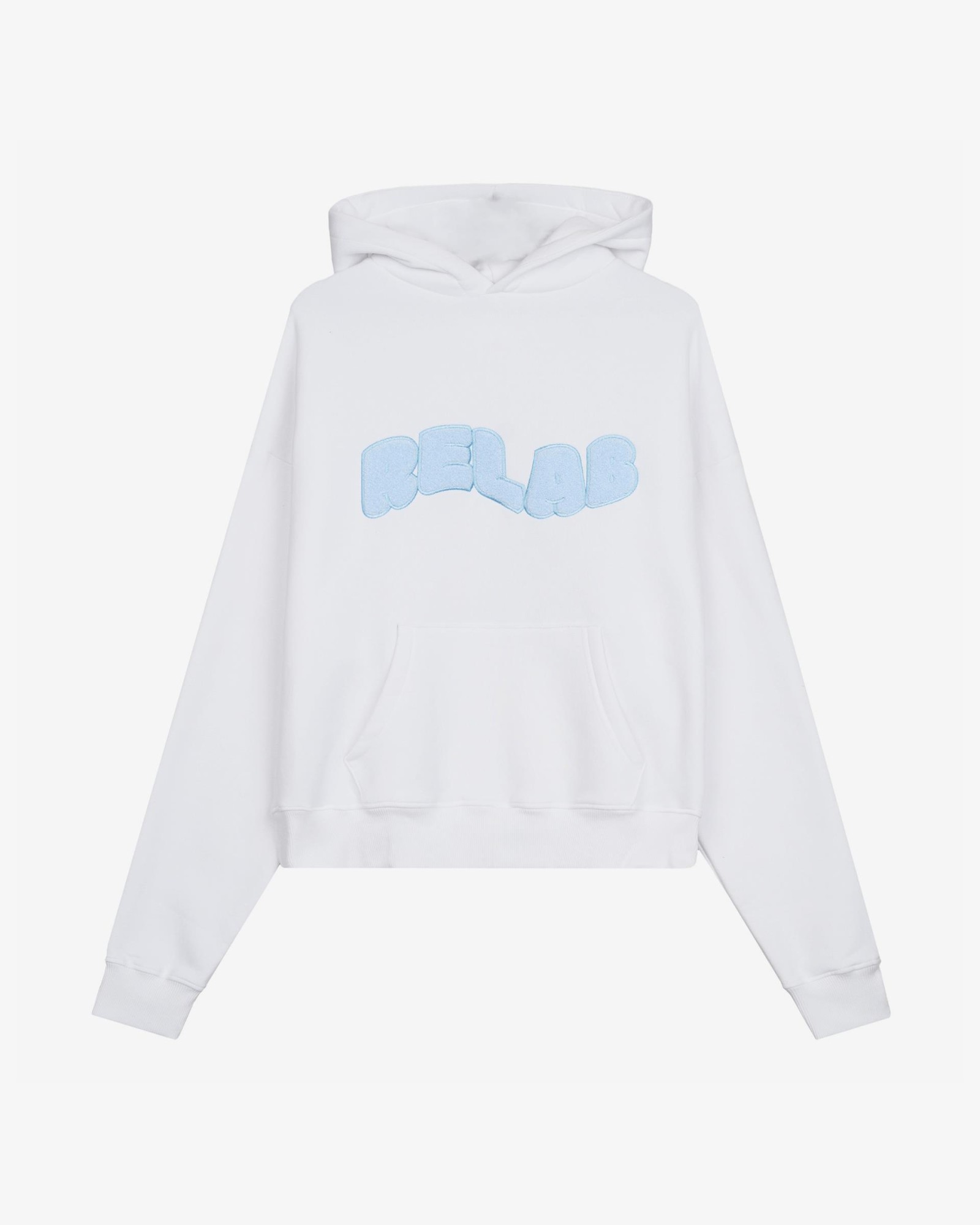 COZY WHITE BLUE HOODIE