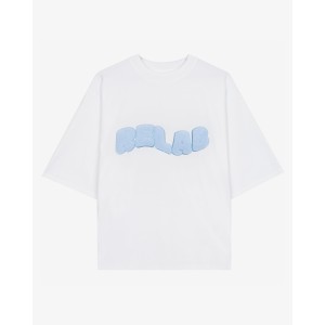 COZY WHITE BLUE T-SHIRT