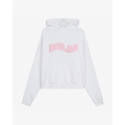 COZY WHITE PINK HOODIE 