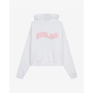 COZY WHITE PINK HOODIE