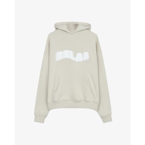 COZY BEIGE WHITE HOODIE