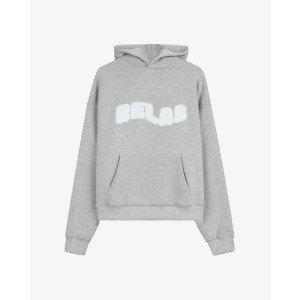 COZY GREY WHITE HOODIE