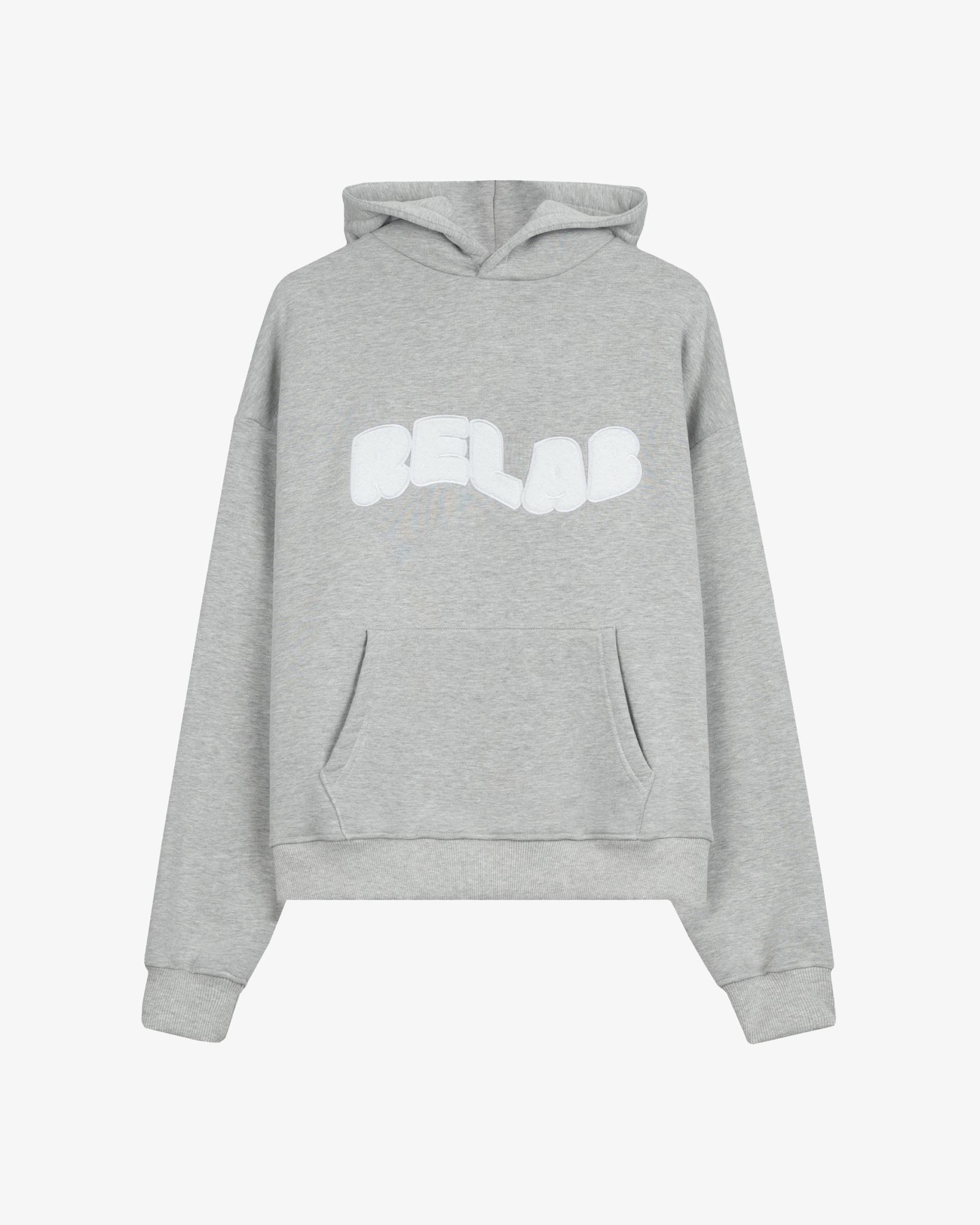 COZY GREY WHITE HOODIE