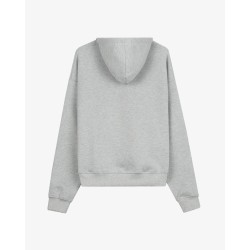 COZY GREY WHITE HOODIE 