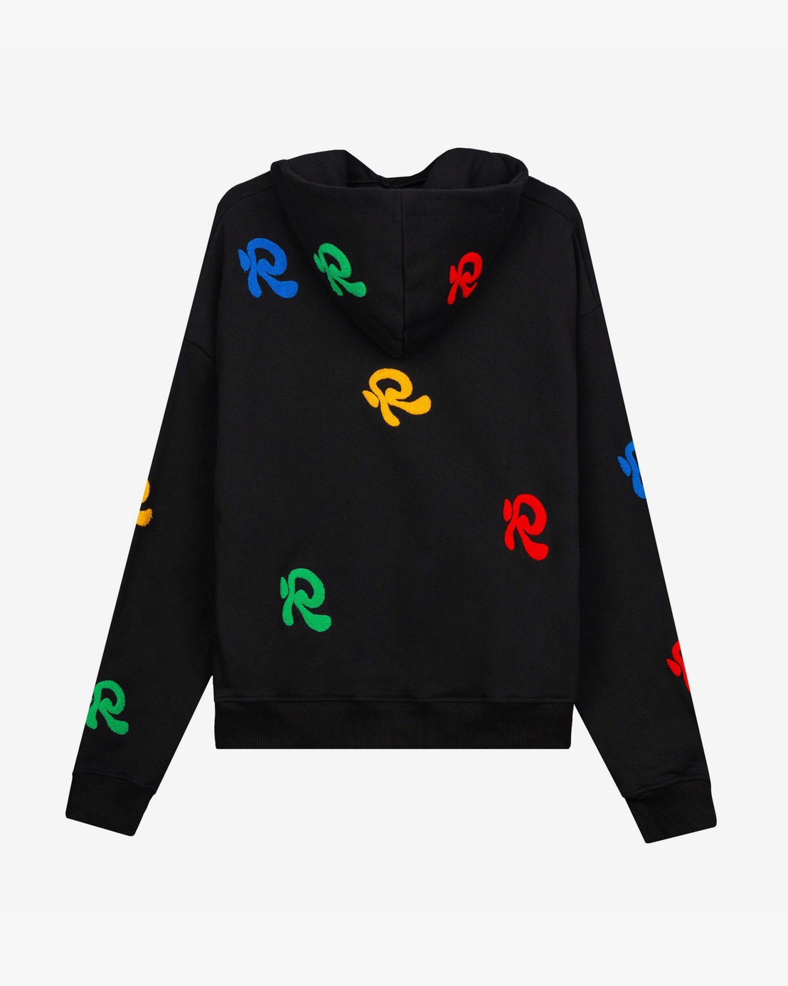 MULTICOLOR BLACK HOODIE