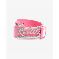 PINK BLING LOGO BELT 