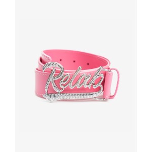 PINK BLING LOGO BELT