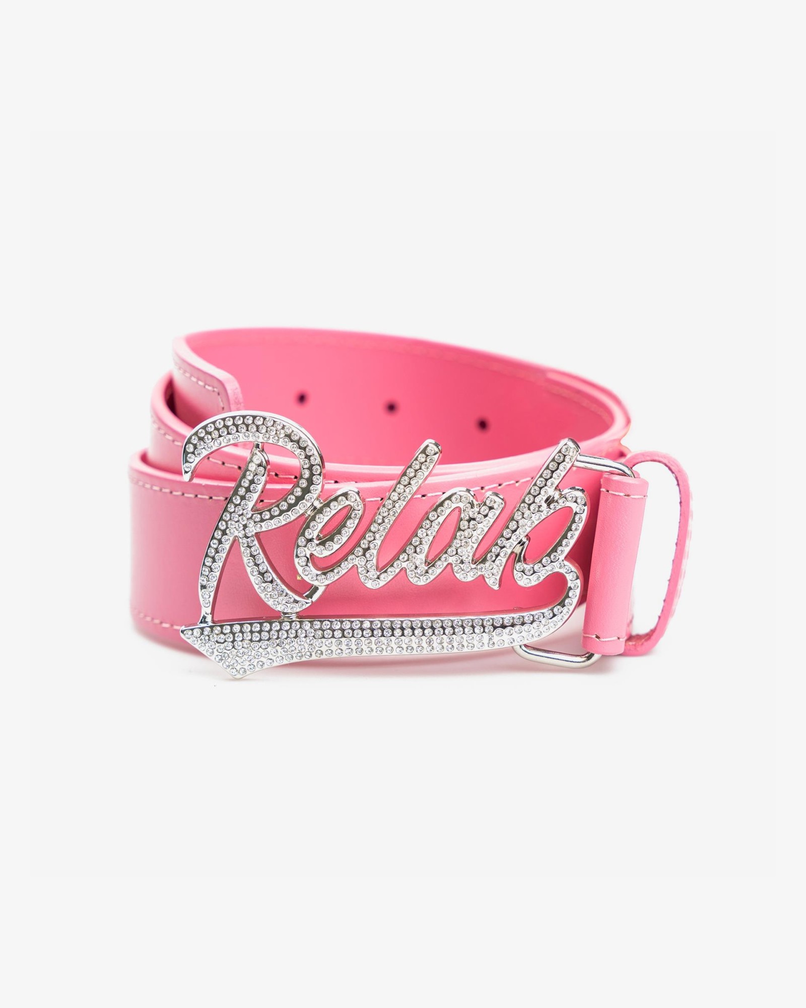 PINK BLING LOGO BELT