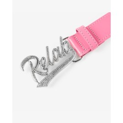 PINK BLING LOGO BELT 