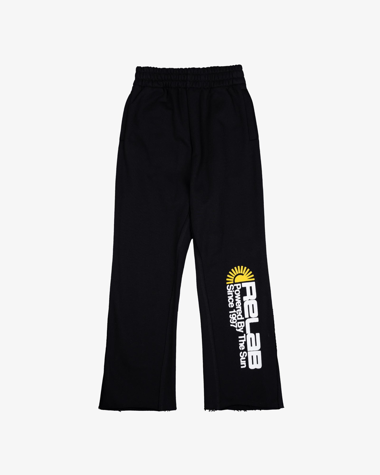 FLARED BLACK SWEATPANTS