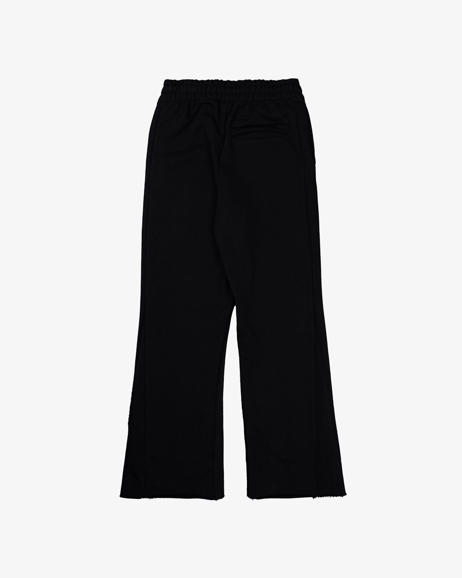 FLARED BLACK SWEATPANTS