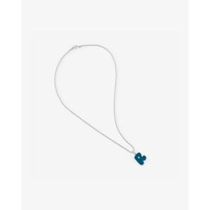 R PENDANT BLUE NECKLACE