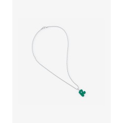 R PENDANT GREEN NECKLACE 