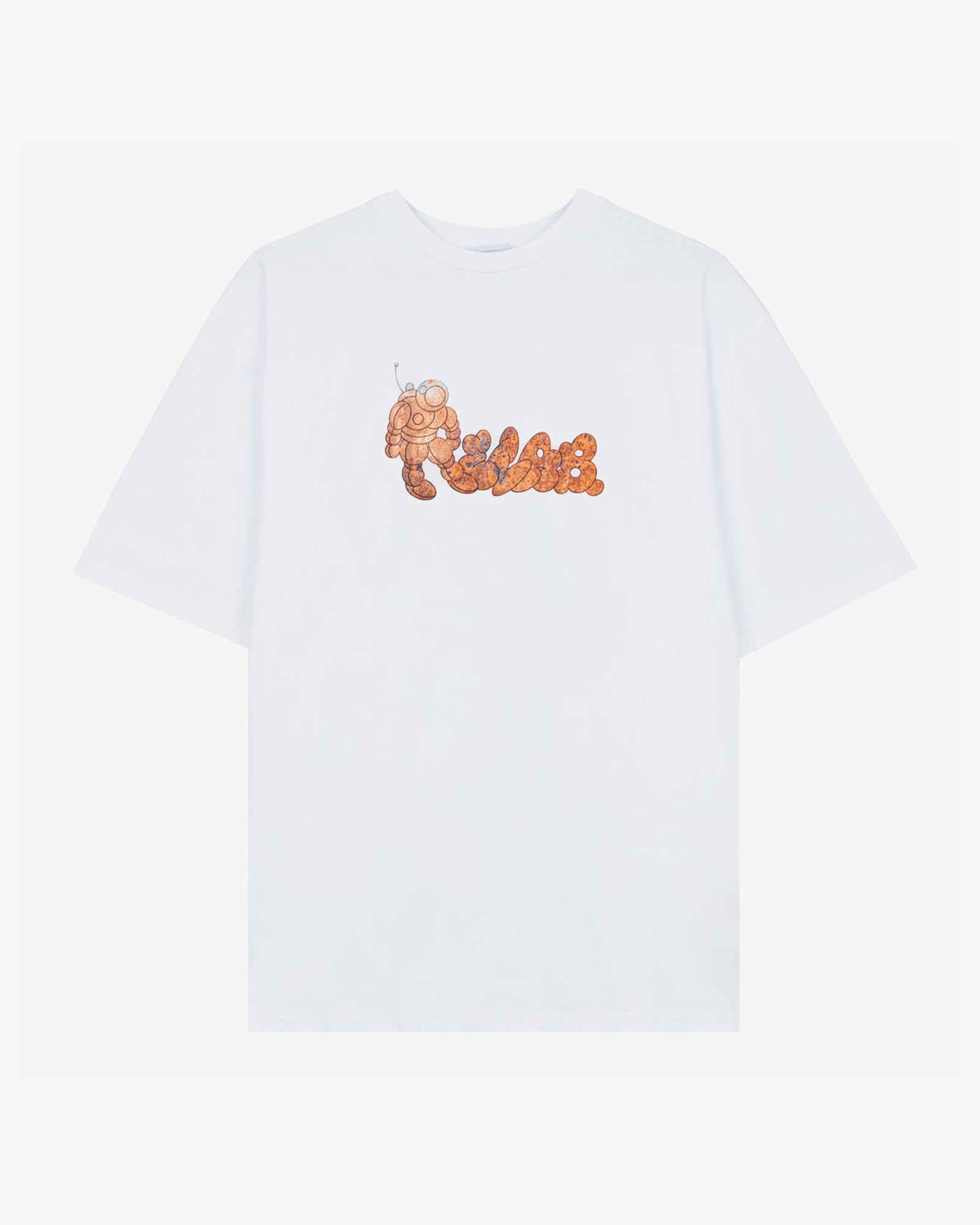 RUST WHITE T-SHIRT