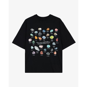 STONES BLACK T-SHIRT