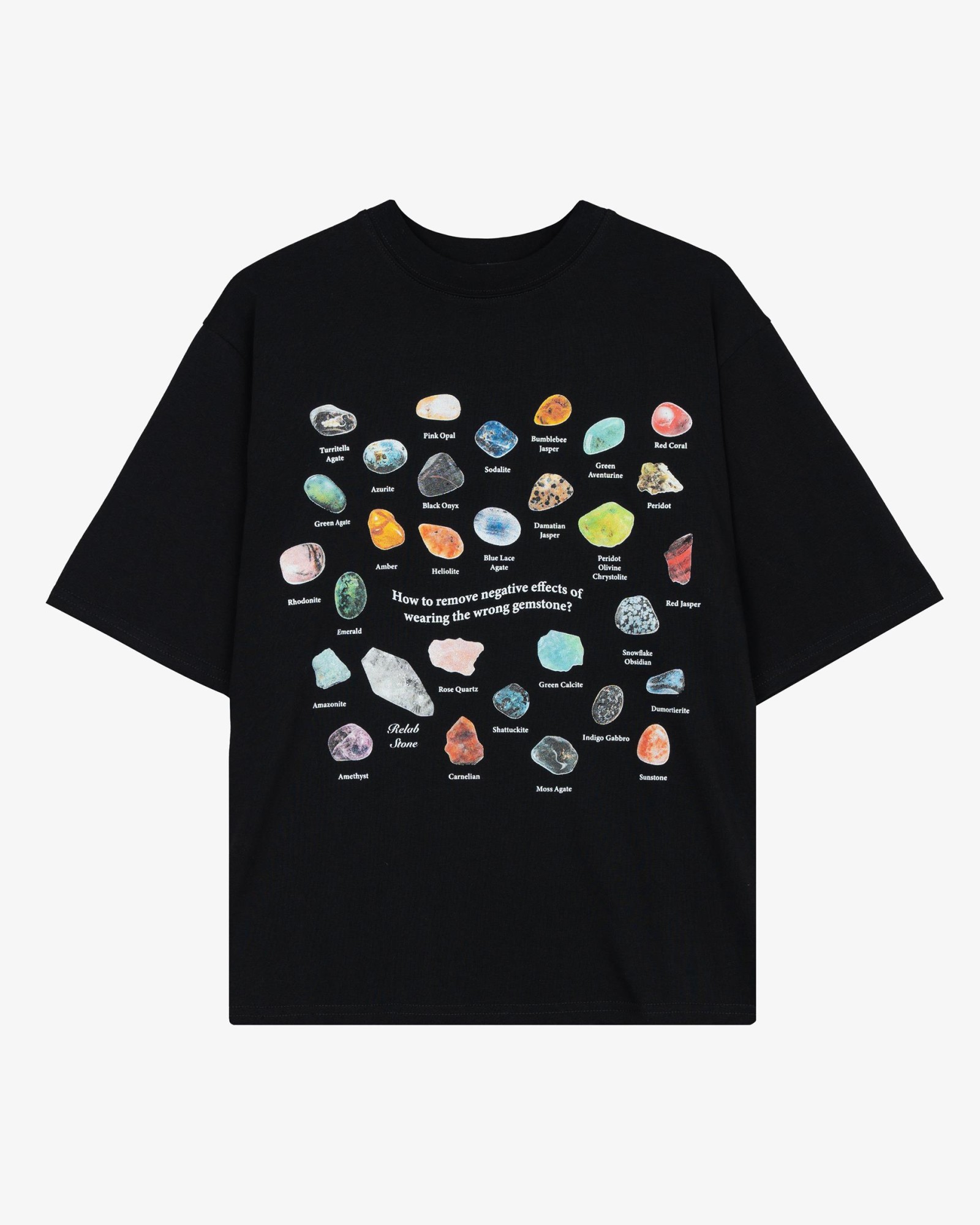 STONES BLACK T-SHIRT STONES BLACK T-SHIRT