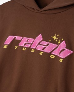 RELAB STUDIOS HOODIE BROWN