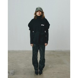 COZY SMALL BLACK PINK HOODIE 