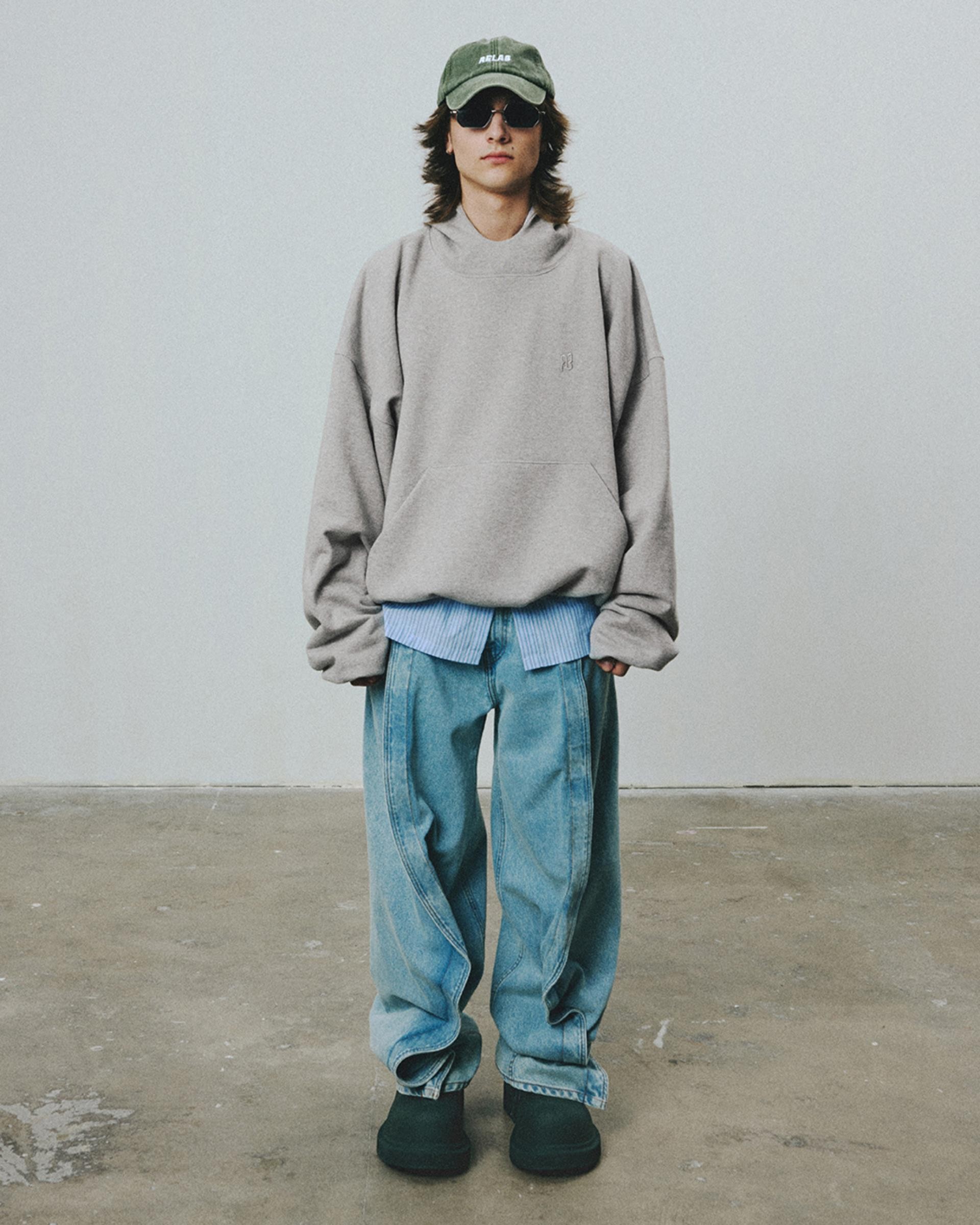 BIGGIE GREY HOODIE rozmiar S