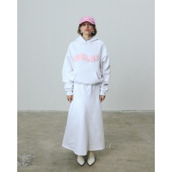 COZY WHITE PINK HOODIE 