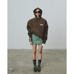 COZY SMALL BROWN HOODIE 