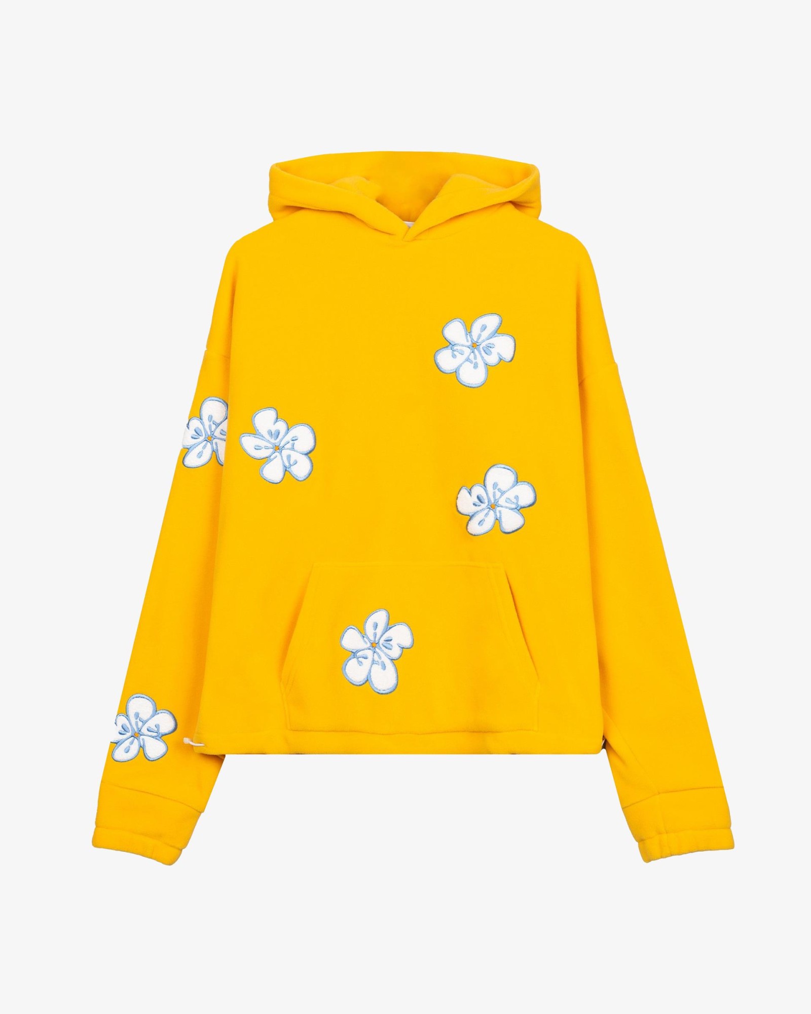 BLOOM FLEECE YELLOW HOODIE