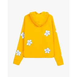 BLOOM FLEECE YELLOW HOODIE 