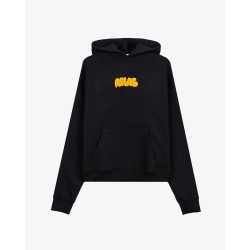 BUBBLE BLACK ORANGE HOODIE 
