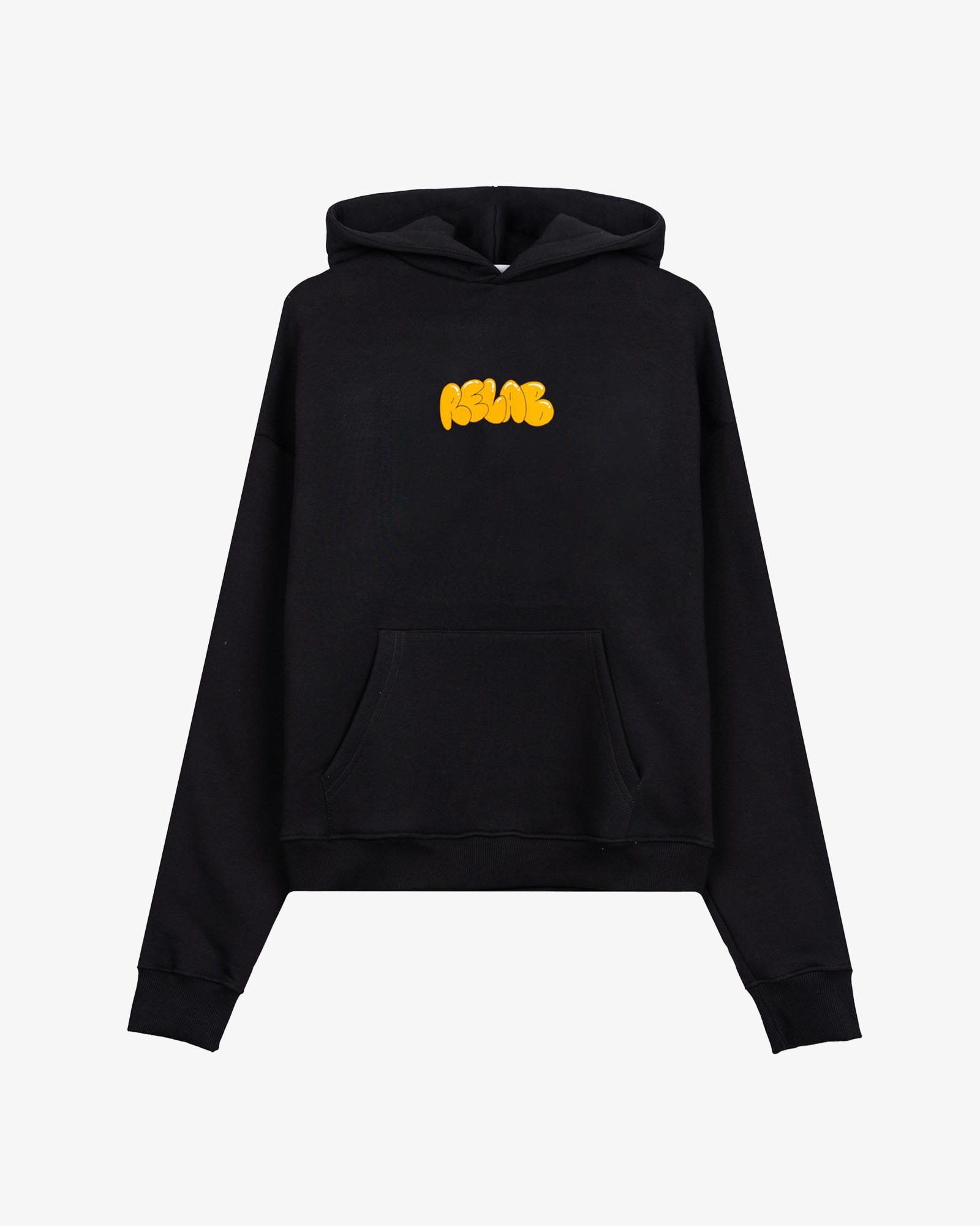 BUBBLE BLACK ORANGE HOODIE