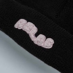 BASIC BLACK PINK BEANIE 