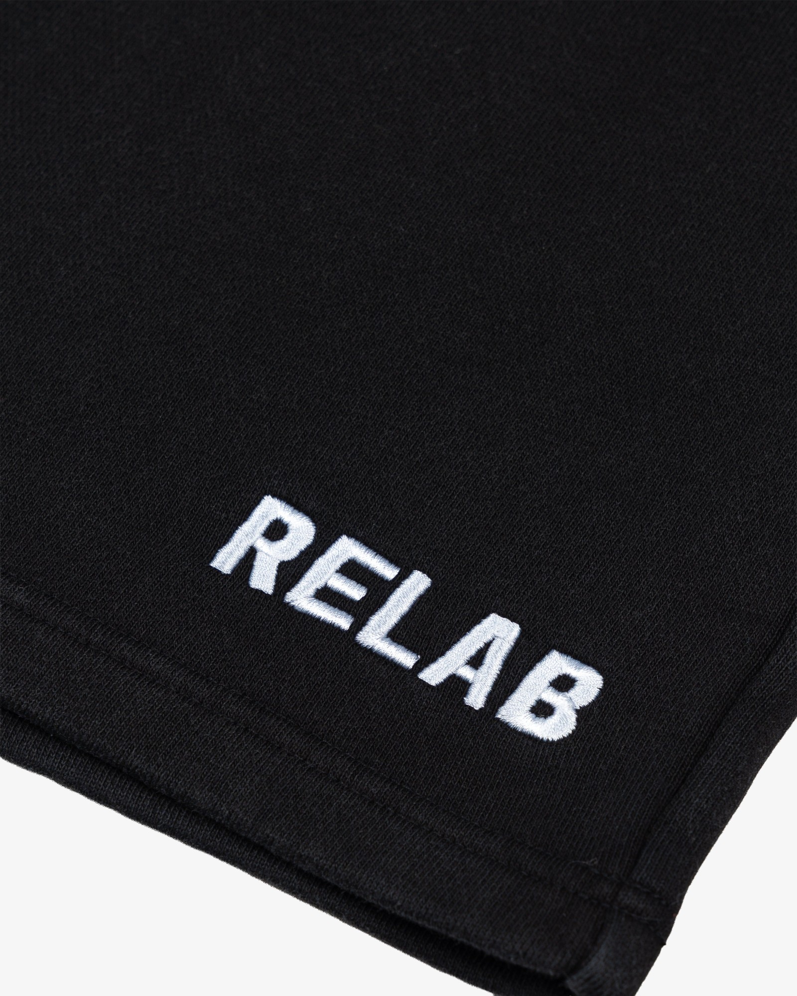 BLACK WASHED BASIC SHORTS