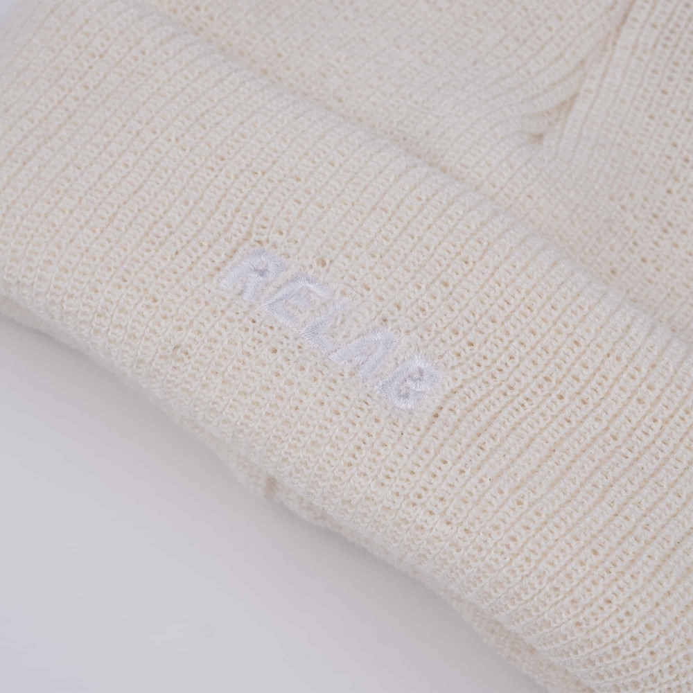 LOGO BEANIE CREAM