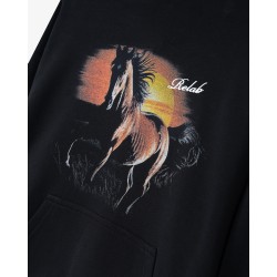 HORSE BLACK HOODIE 