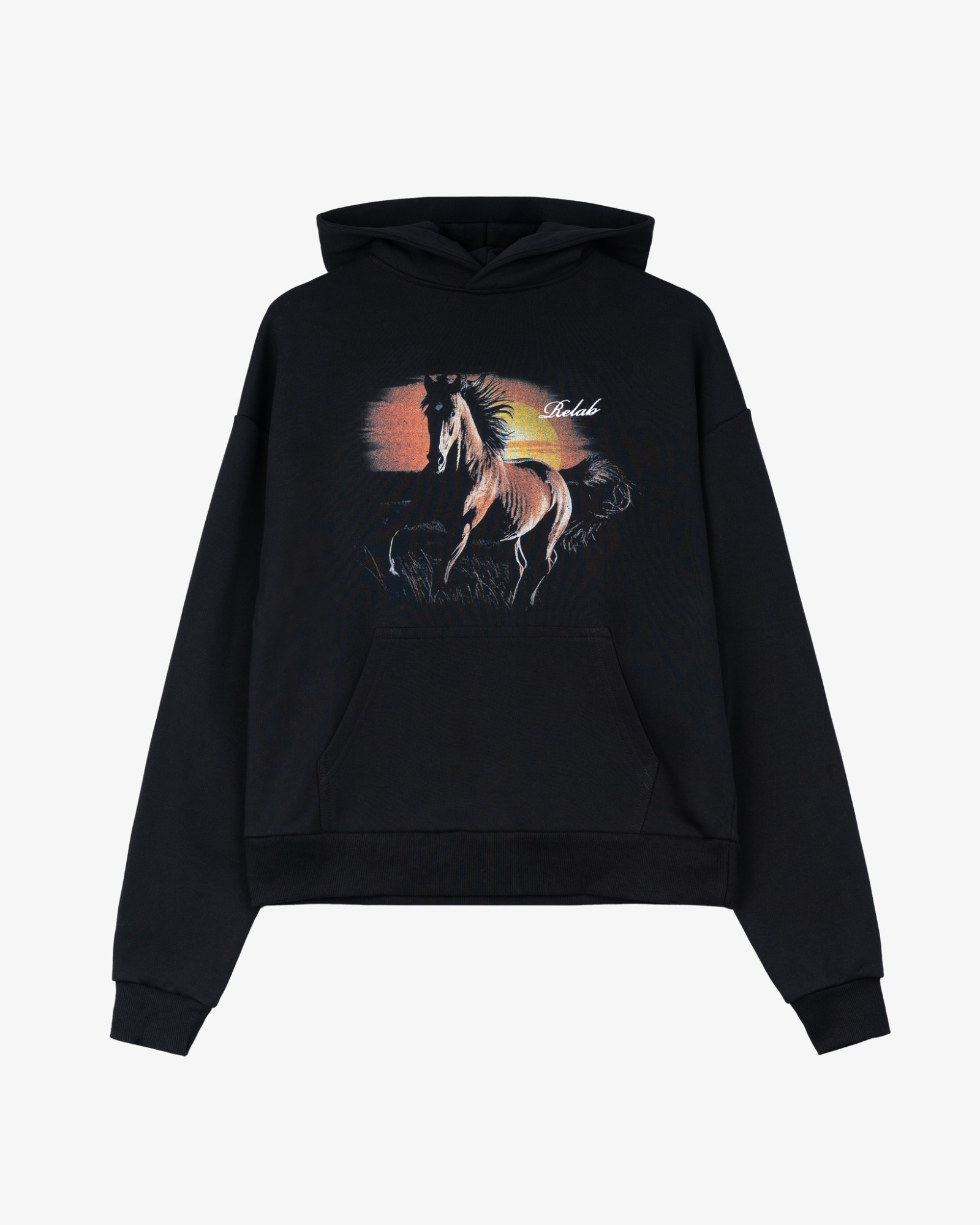 HORSE BLACK HOODIE