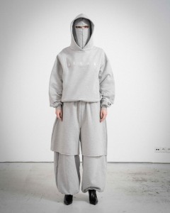 MASK HOODIE GREY