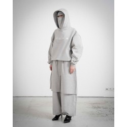 MASK HOODIE GREY 
