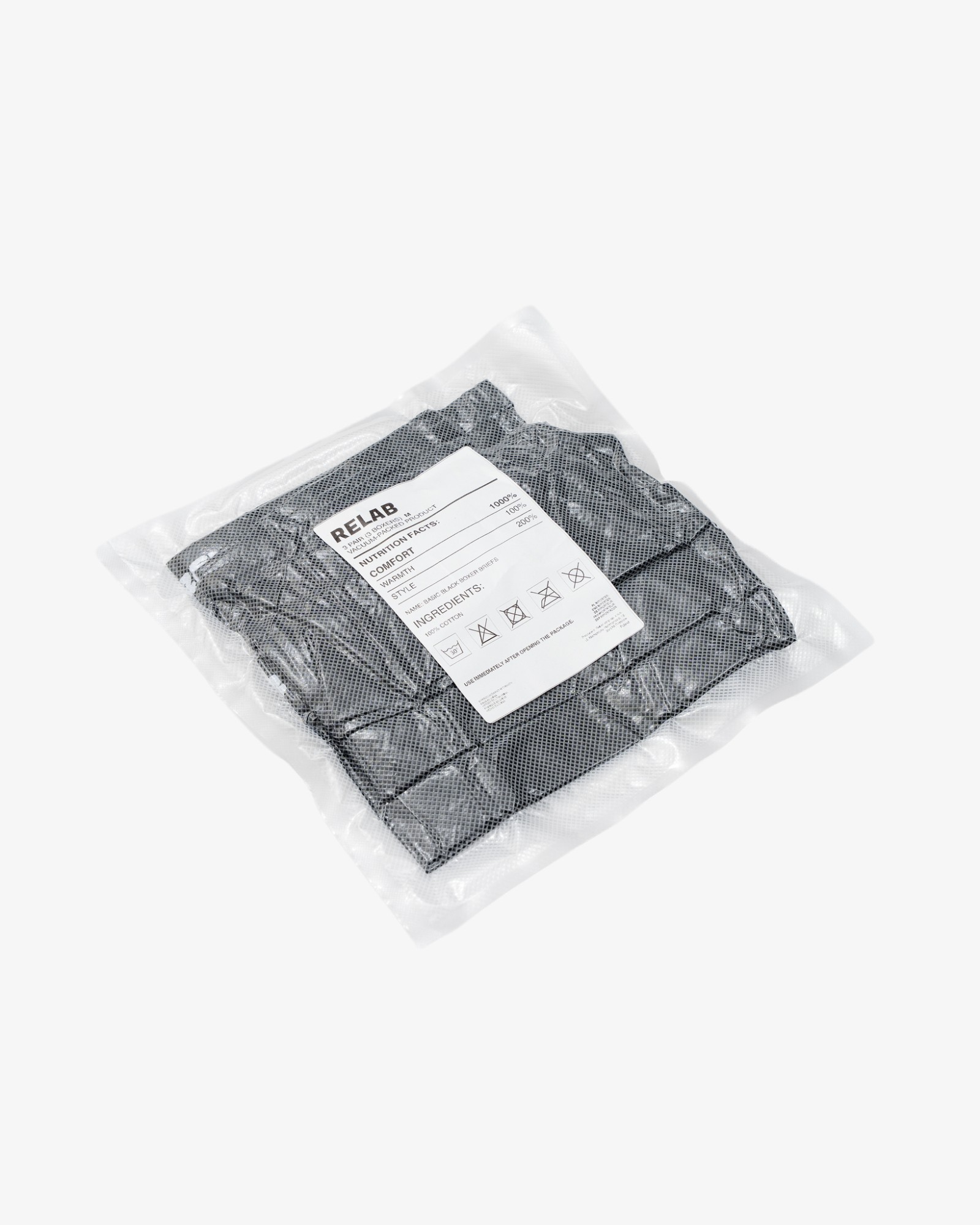 BASIC BLACK BOXER BRIEFS...