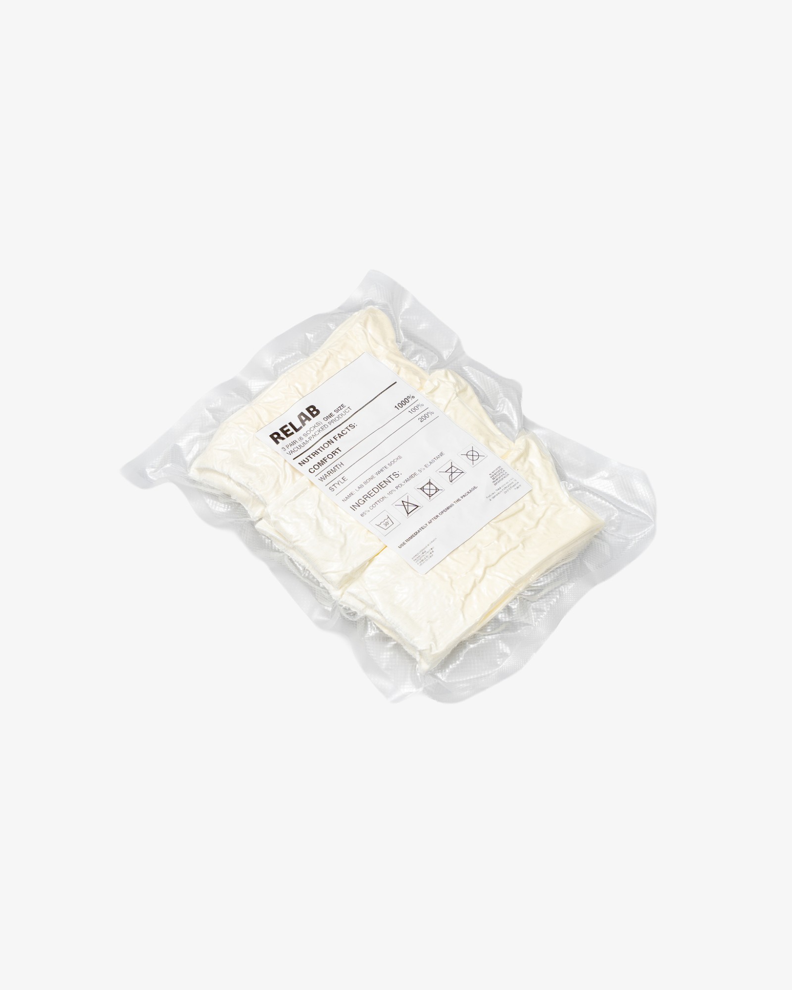 LAB BONE WHITE SOCKS 3-PACK