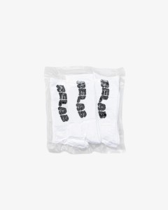 COZY WHITE SOCKS 3-PACK