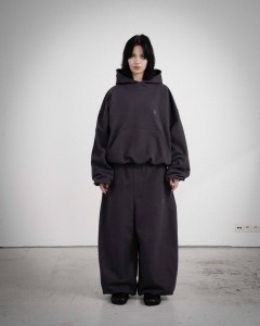 BIGGIE GRAPHITE GREY HOODIE