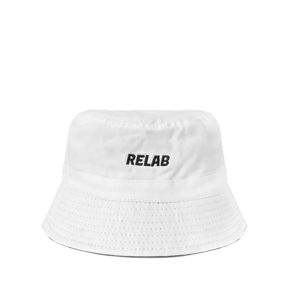 WHITE BUCKET HAT