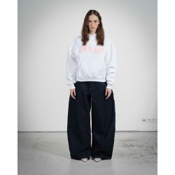 COZY WHITE PINK HOODIE 