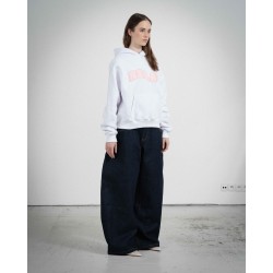 COZY WHITE PINK HOODIE 