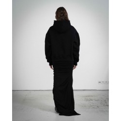 COZY SMALL BLACK BLUE HOODIE 