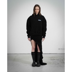 COZY SMALL BLACK BLUE HOODIE 