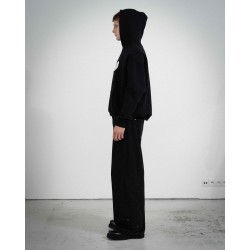 COZY BLACK WHITE HOODIE 